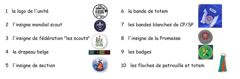 uniforme scout texte